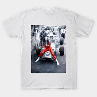 Ferrari 312F1 & Lady in Red T-Shirt